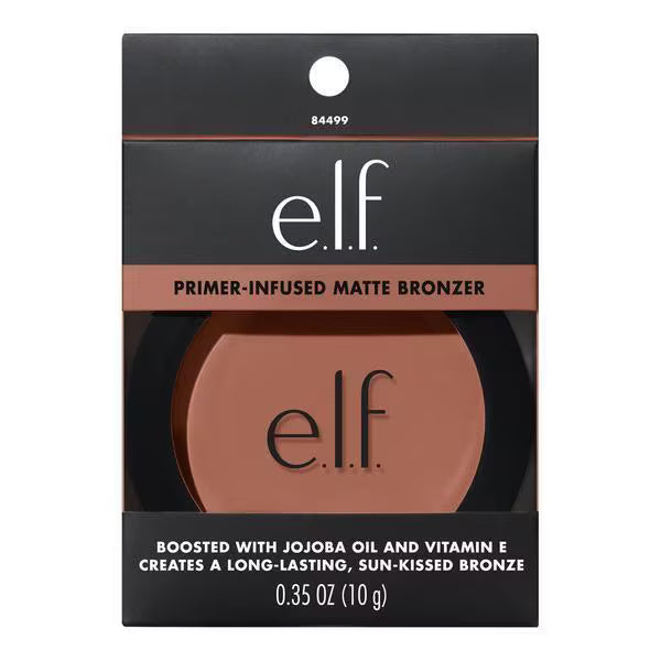 e.l.f. Primer-Infused Matte Bronzer Sun-Soaked, imported from the UK