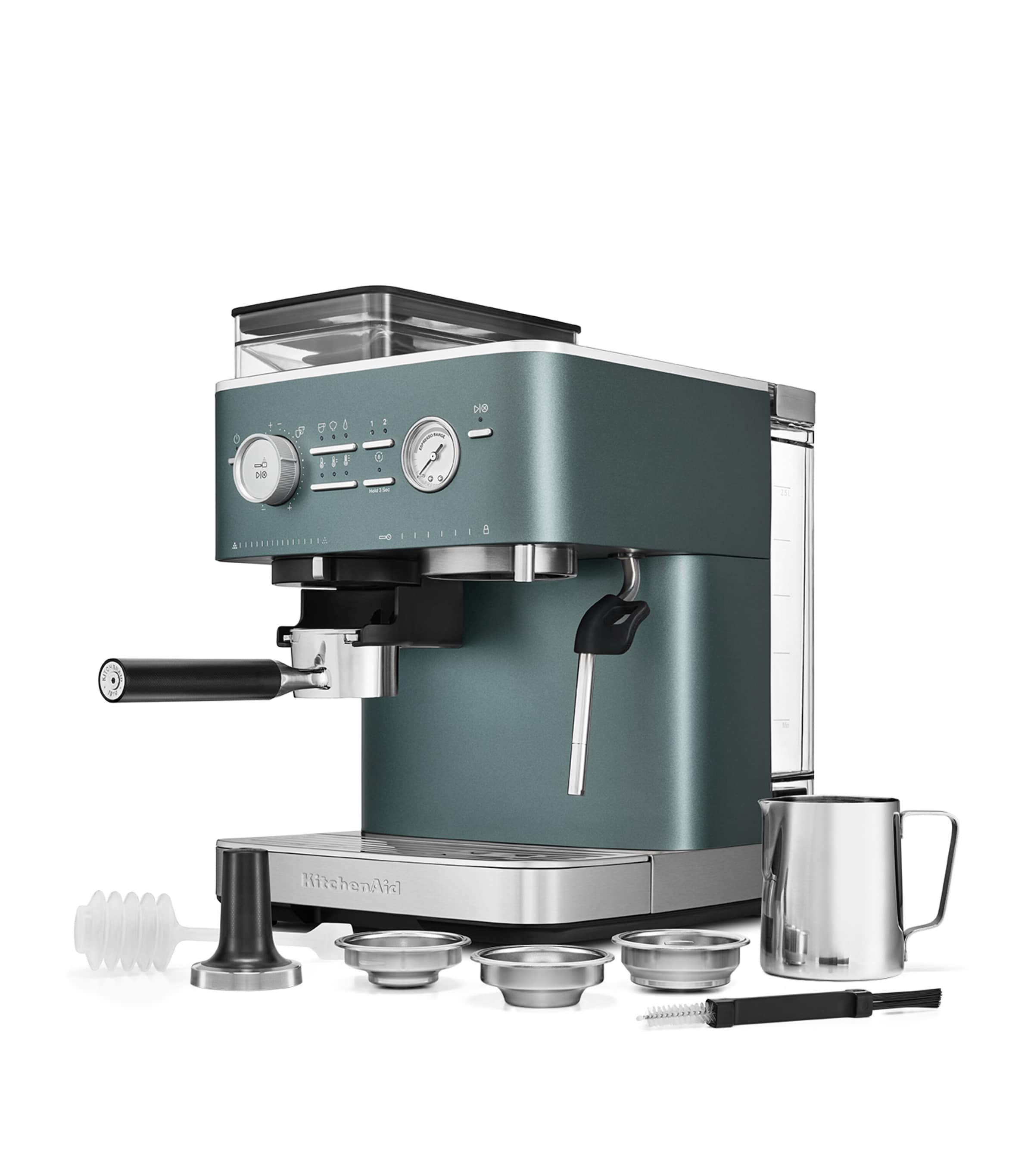 KitchenAid semi automatic espresso machine with burr grinder, UK version