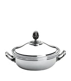 Christofle silver-plated Malmaison covered dish 21cm - British product