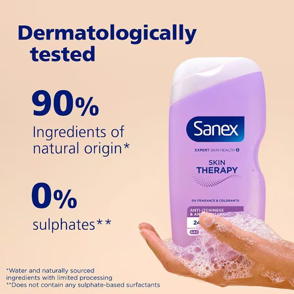 Sanex Anti-Irritation Shower Gel 450ml (British brand)