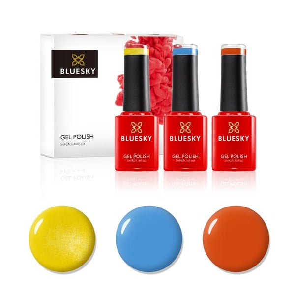 Bluesky gel nail polish trio set 15ml - British product