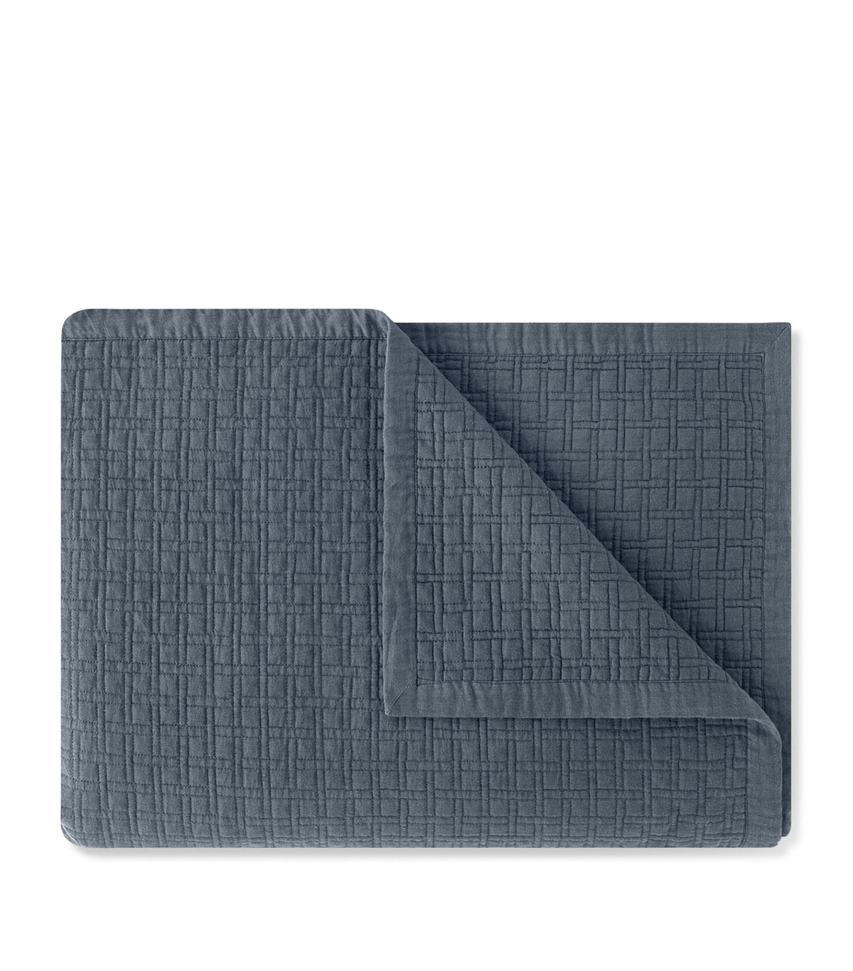 Amalia Adorno linen quilted bedspread 290cm x 250cm - British product