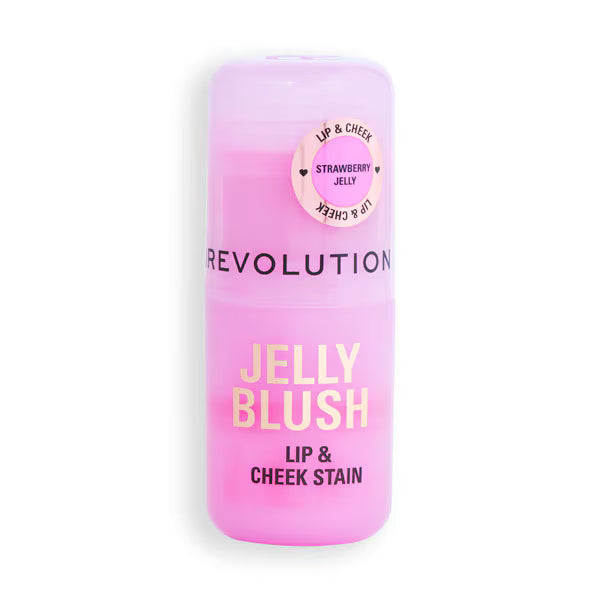 Revolution Jelly Blush Stick Strawberry Pink, imported from the UK