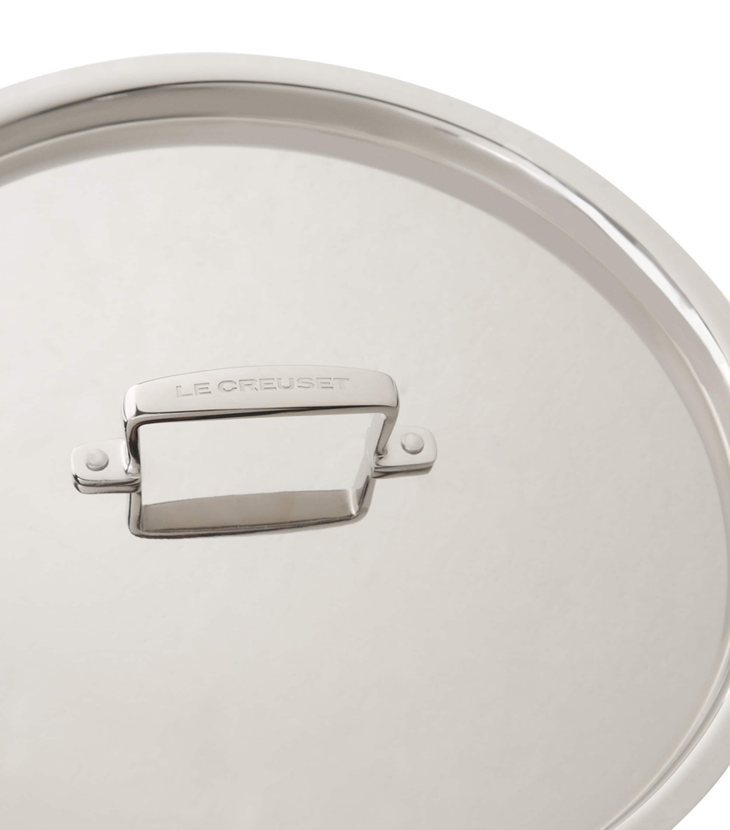 Le Creuset 3-ply stainless steel shallow casserole dish 30cm, UK version