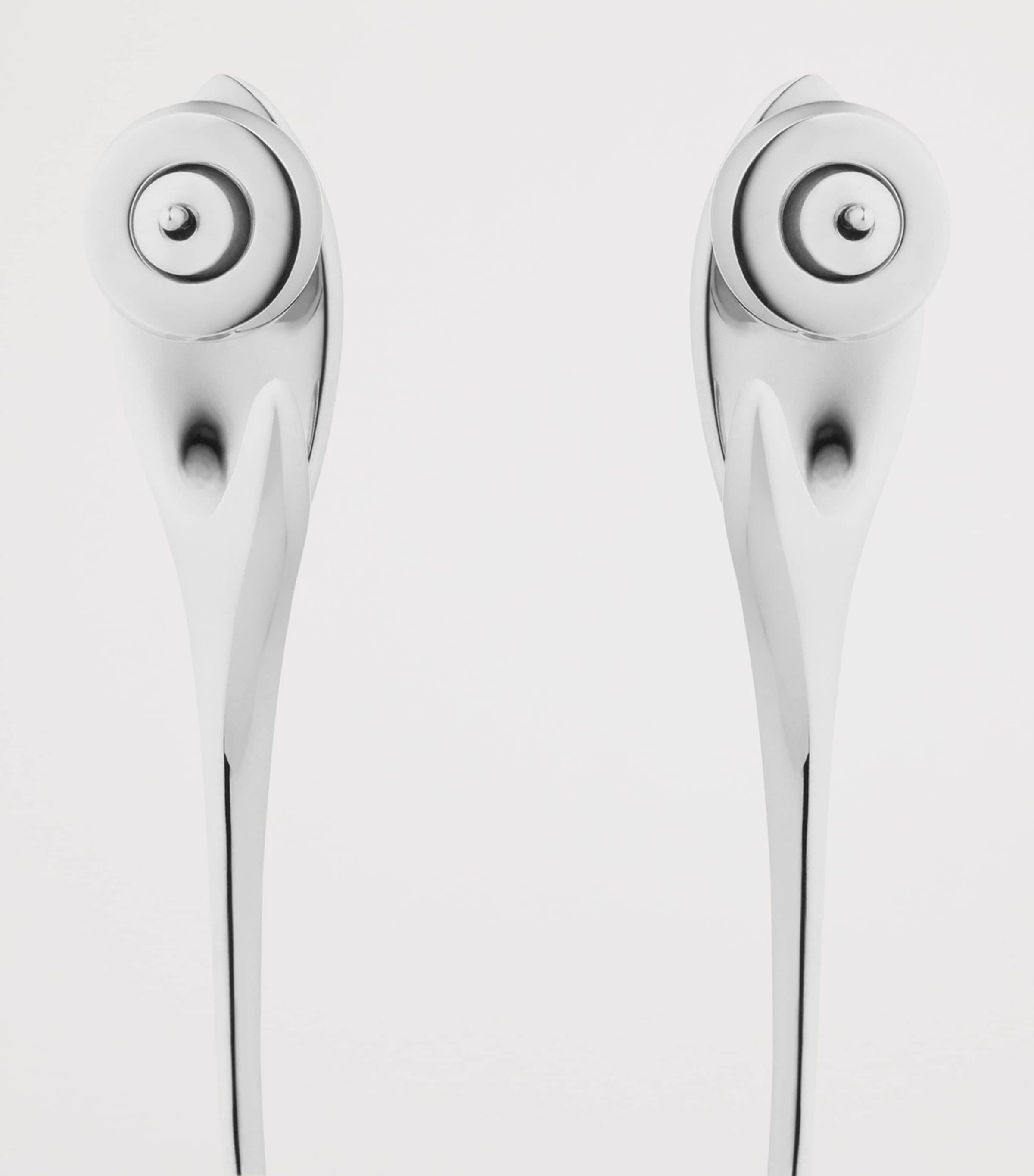 Givenchy Spike Earrings silver tone drop design, UK version