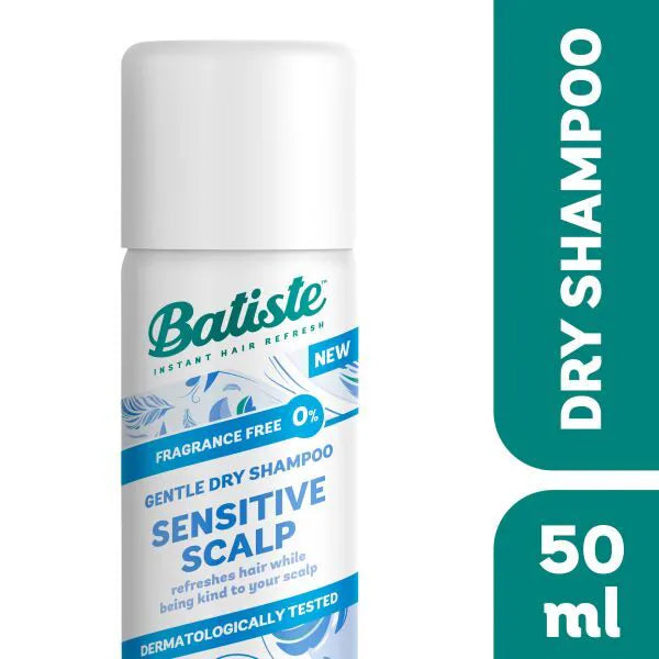 Batiste Sensitive Fragrance Free Dry Shampoo 50ml - British product