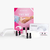 Semilac UV gel polish starter set with lamp (British brand)
