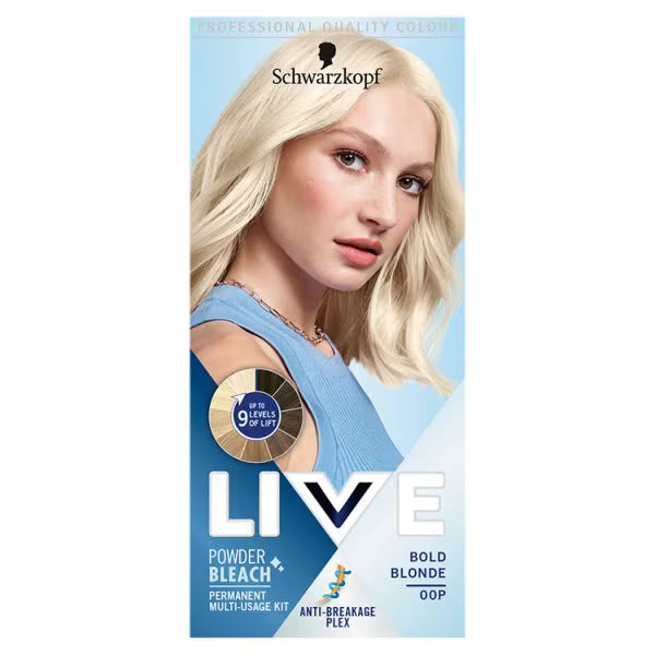 LIVE Powder Bleach Bold Blonde Permanent Hair Kit - British product