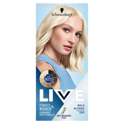 LIVE Powder Bleach Bold Blonde Permanent Hair Colour Kit