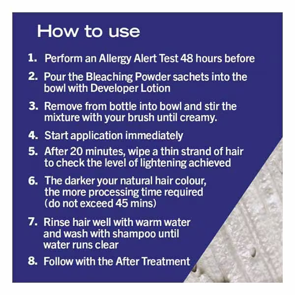LIVE Powder Bleach Bold Blonde Permanent Hair Kit - British product