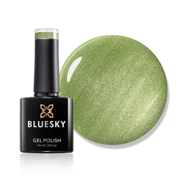 Bluesky Gel Polish Speak The Words soft lime green pearl - British product