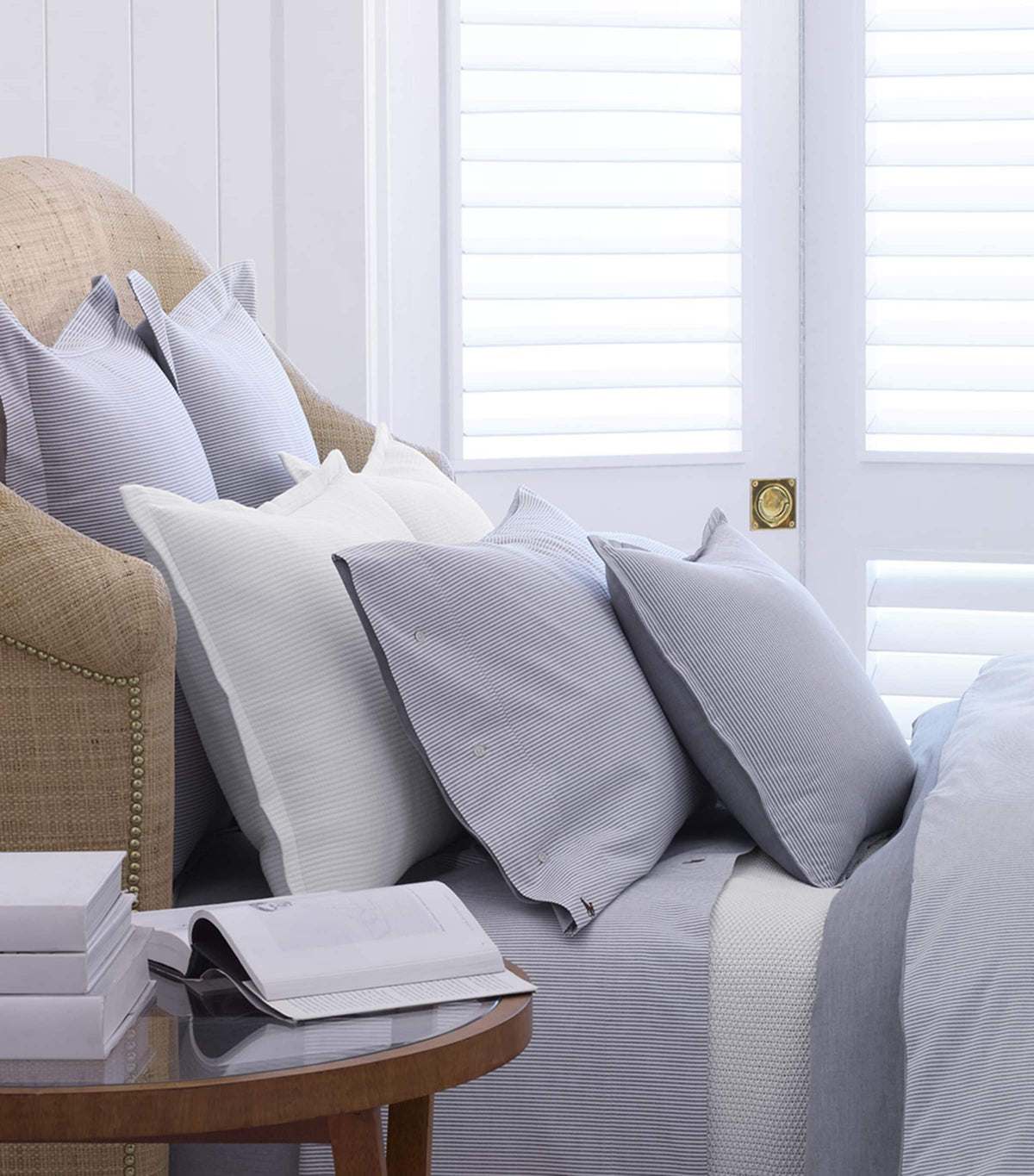 Ralph Lauren Oxford Blue Super King Fitted Sheet, imported from the UK