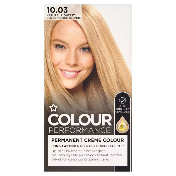 Superdrug Colour Performance Golden Beige Blonde hair dye (British brand)