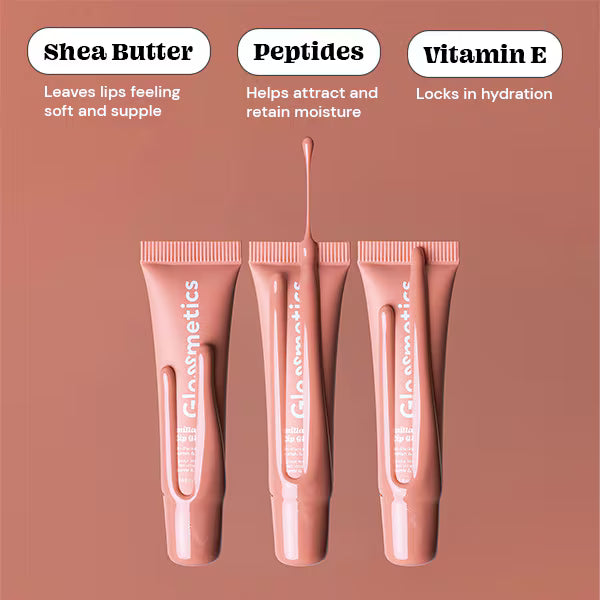 DNR GLOSSMETICS vanilla latte lip glaze caramel 10ml (British brand)