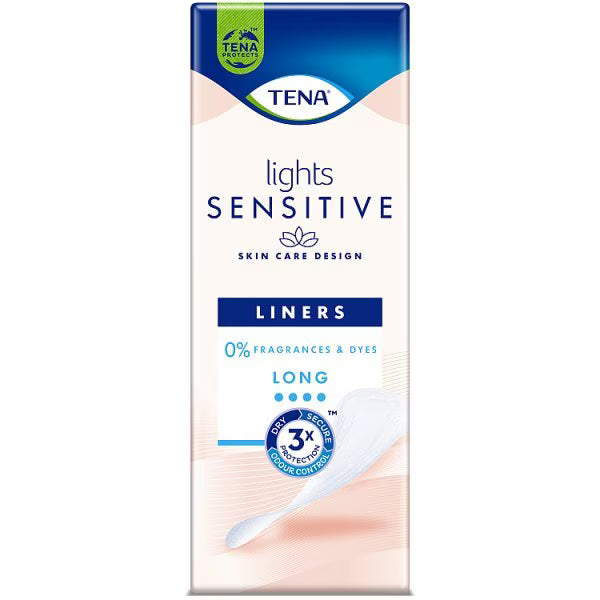 TENA Incontinence Liners Lights Long 20 pack (British brand)