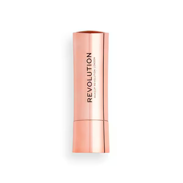 Revolution Satin Kiss Lipstick Fling Brown Shade, imported from the UK