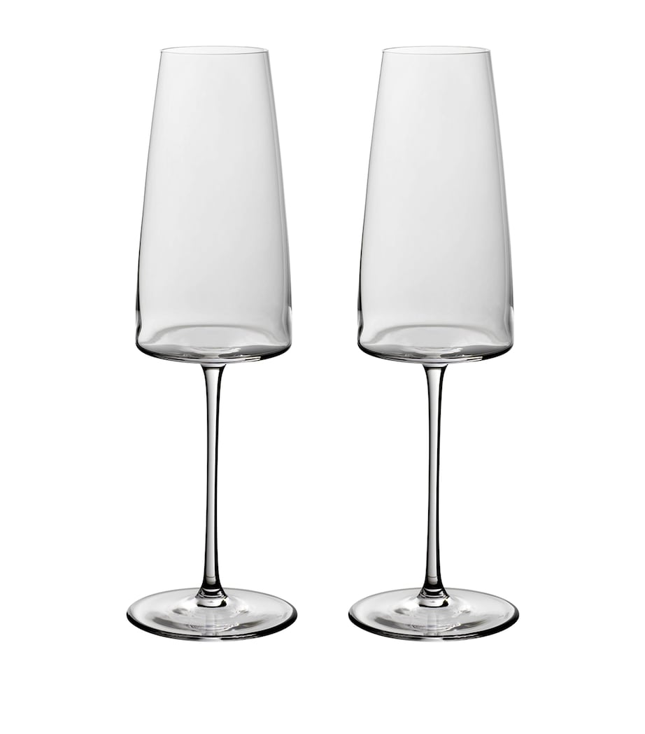 Villeroy & Boch crystal MetroChic champagne flutes 120ml (British brand)