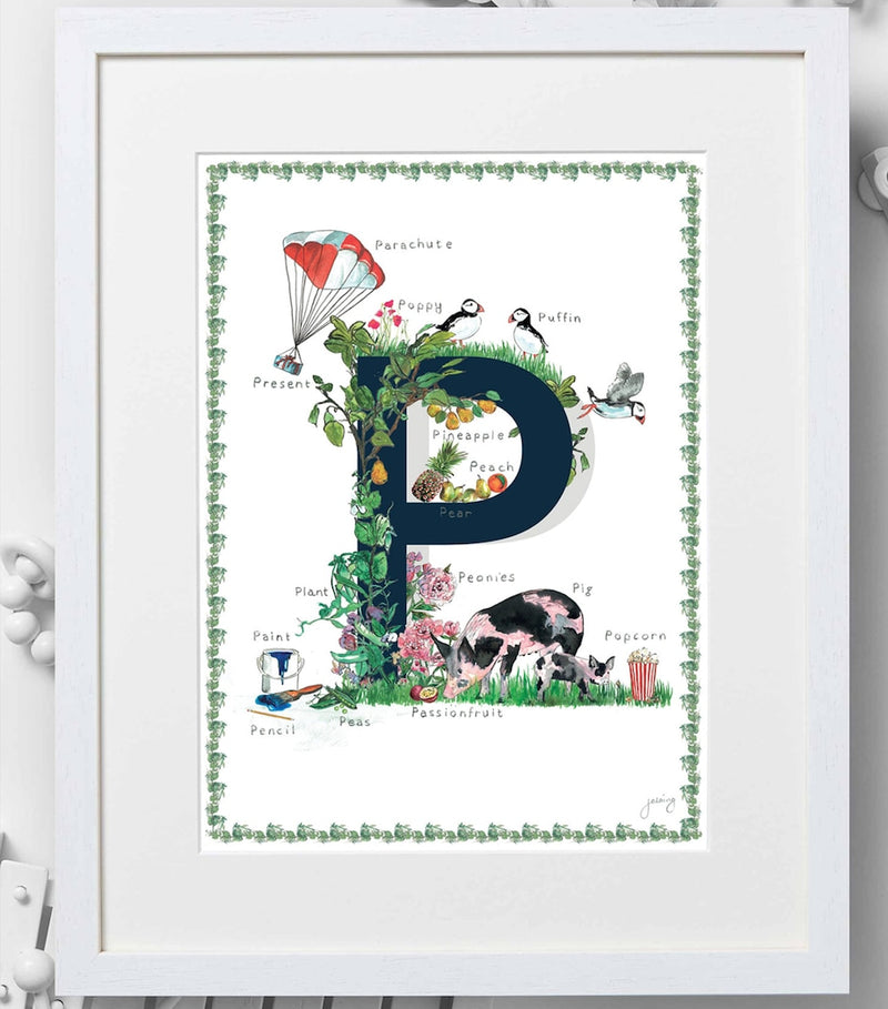 Jo Laing A4 letter print, UK version