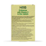 Holland & Barrett Echinacea with Vitamin C & Zinc 60 Tablets - 998312