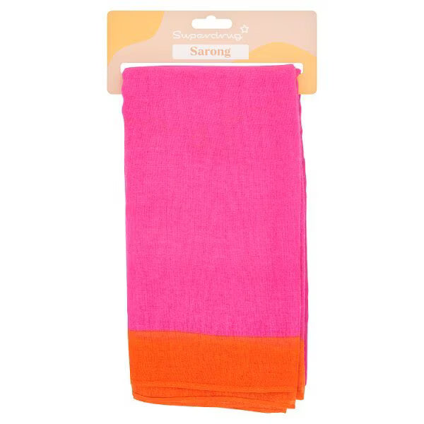 Superdrug pink sarong 170 x 110 cm (British brand)