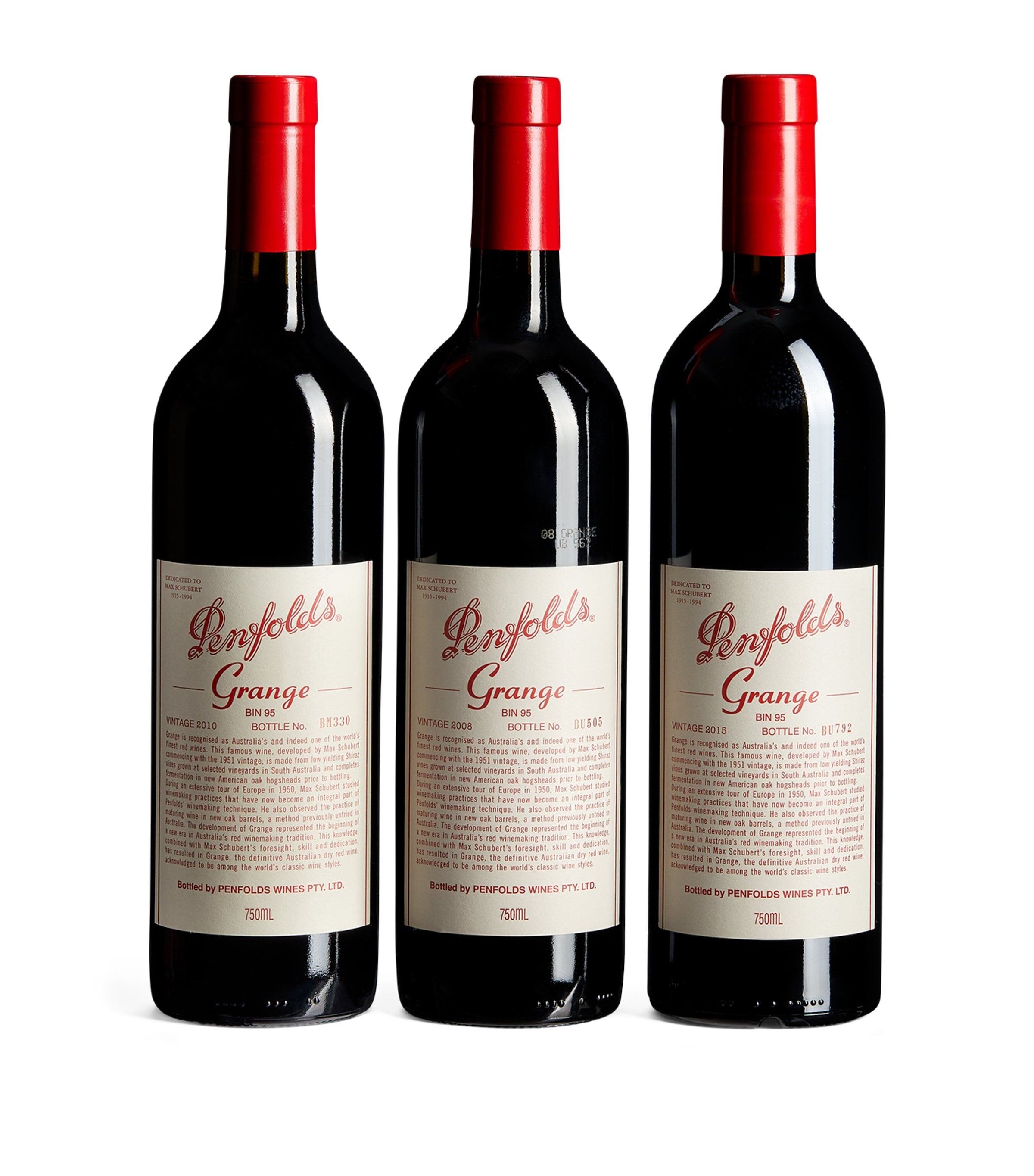 Penfolds Grange 100 Point Case red wine 3 bottles, imported from the UK