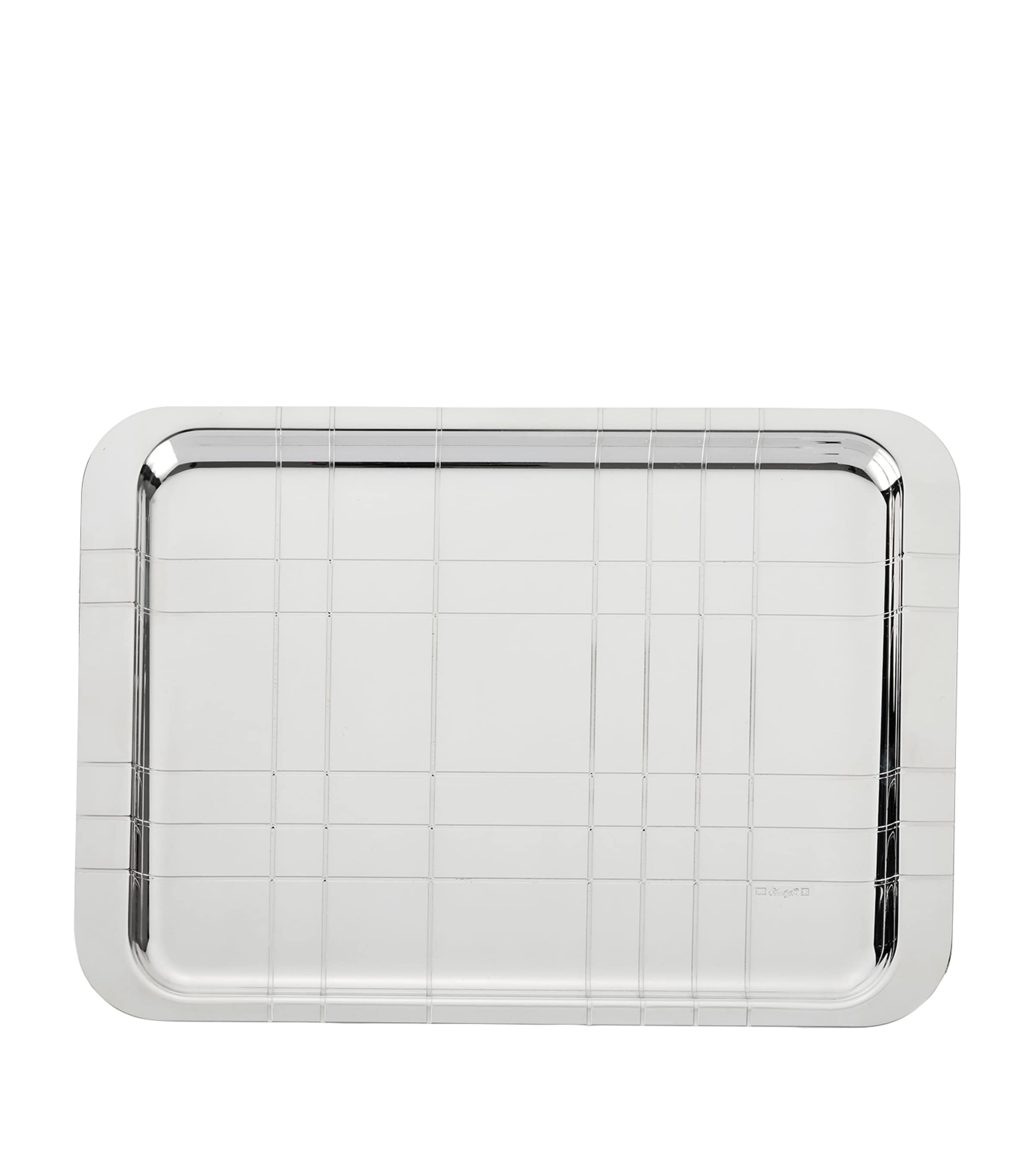 Christofle Silver-Plated Graphik Tray 30cm x 20cm - British product
