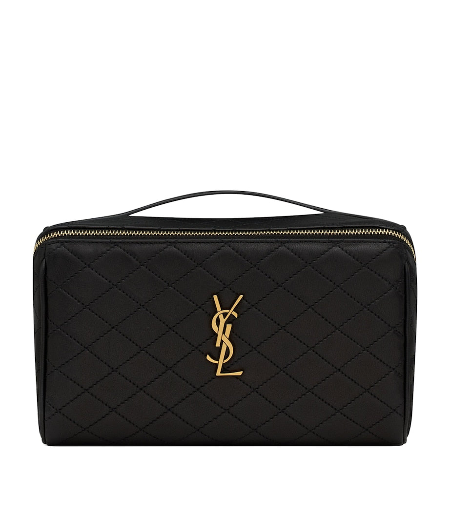 Saint Laurent Gaby Quilted Vanity Case