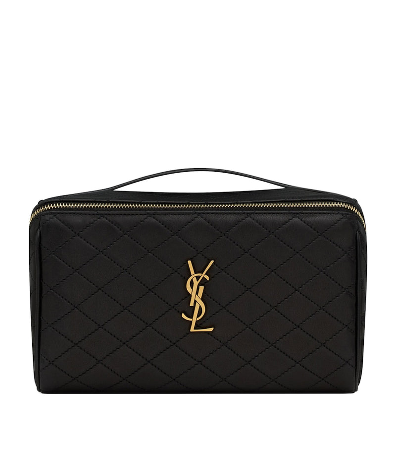 Saint Laurent Gaby Quilted Vanity Case