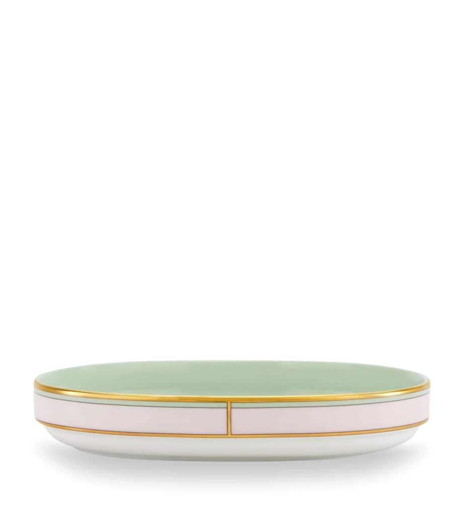 GINORI 1735 porcelain pickle dish verde 21.5cm, UK version