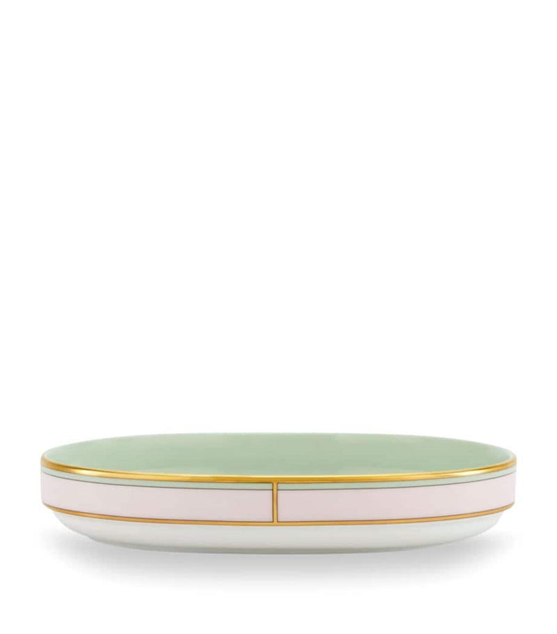 GINORI 1735 porcelain pickle dish verde 21.5cm, UK version