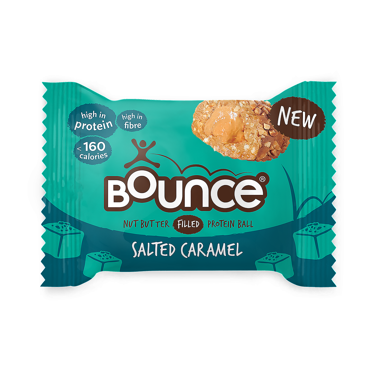 Bounce Salted Caramel Filled Protein Ball 12x 35g - McGrocer