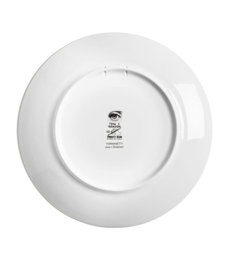 Fornasetti Tema e Variazioni No. 48 wall plate 26cm - British product