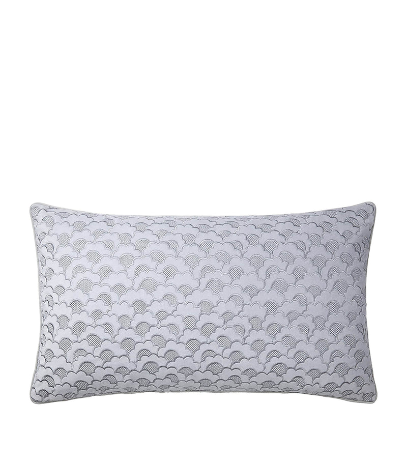 Yves Delorme Festons rectangular cushion cover 33cm x 57cm (British brand)