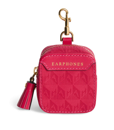 Anya Hindmarch Jacquard Logo Earphones Case
