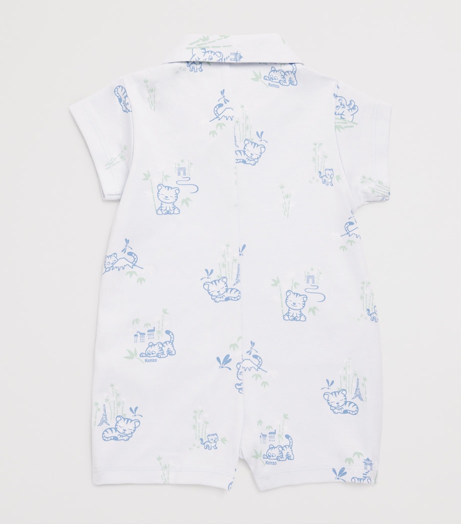 Kenzo Kids cotton printed playsuit 3-18 months, UK version