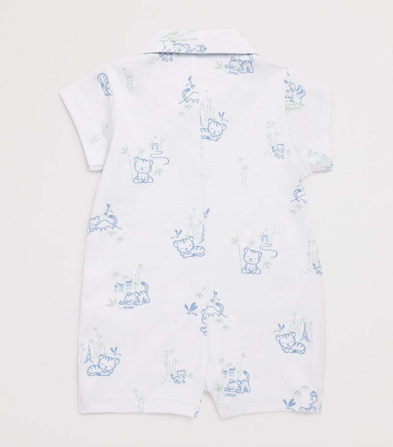 Kenzo Kids cotton printed playsuit 3-18 months, UK version