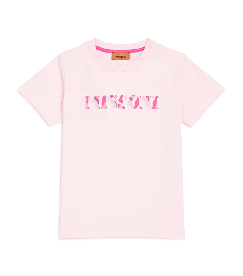 Missoni Kids Cotton Logo T-Shirt 4-14 Years, imported from the UK