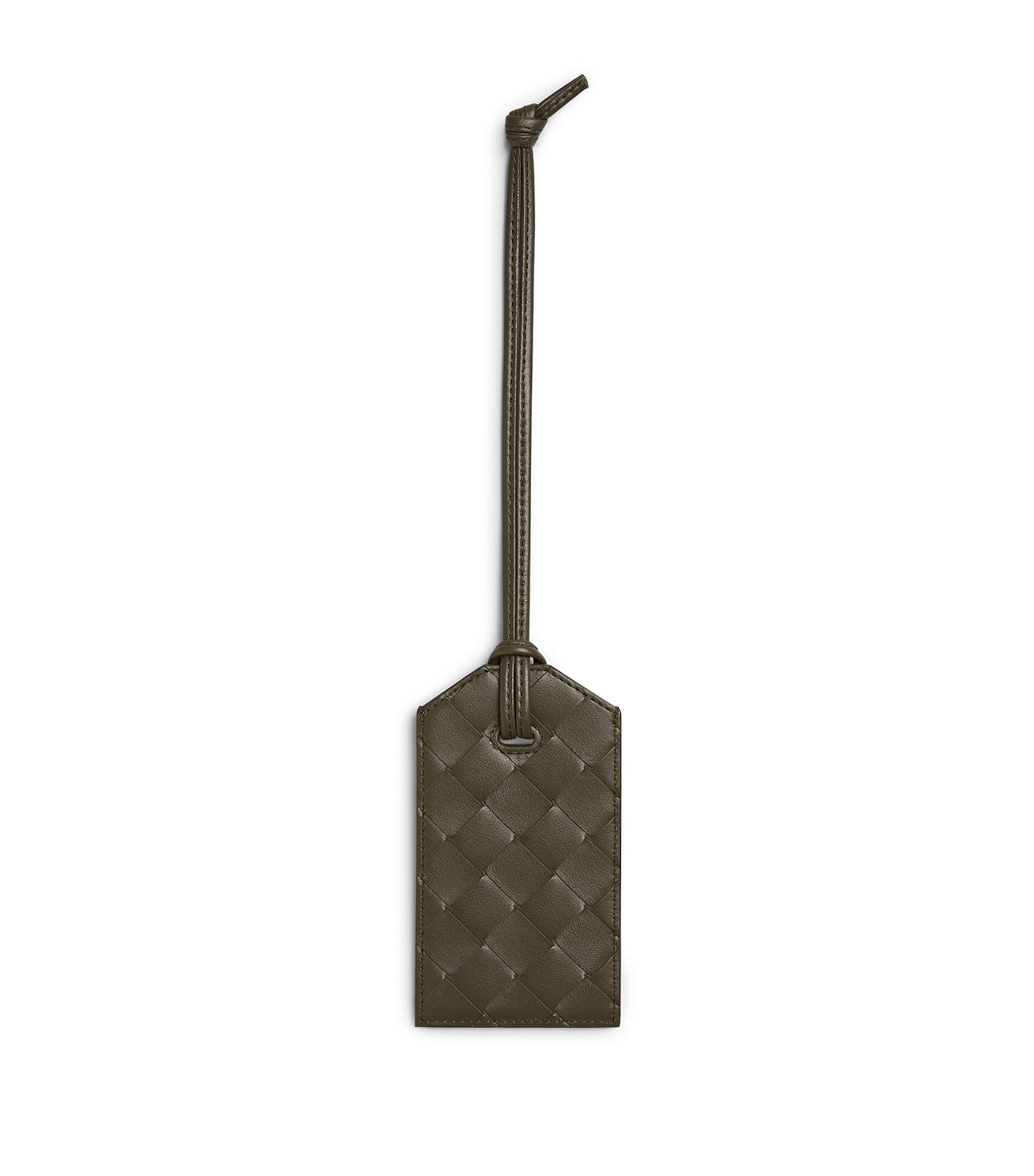 Bottega Veneta Intrecciato leather luggage tag - British product