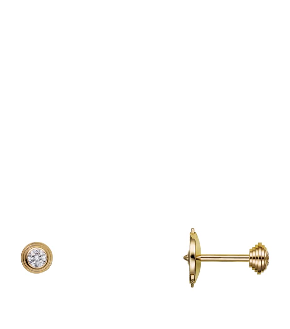 Cartier Extra-Small Yellow Gold and Diamond Cartier d'Amour Earrings