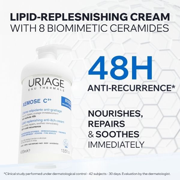 Uriage Xemose C8+ Anti-Itch Cream 400ml (British brand)