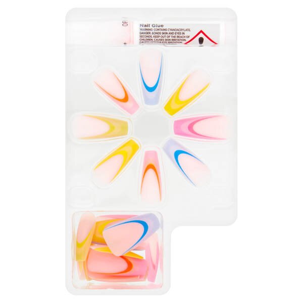 Superdrug Studio False Nails Bright Colour Tips GOODS Superdrug   