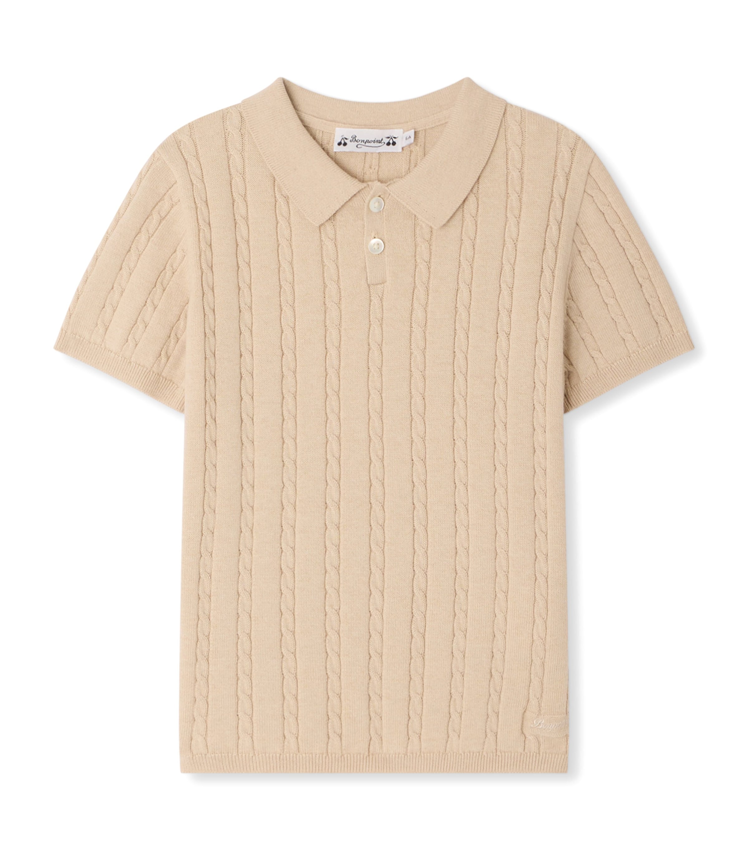 Bonpoint cotton-cashmere polo shirt 10-14 years - British product