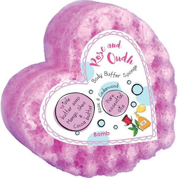 Bomb Cosmetics Body Buffer Rose & Oudh - British product