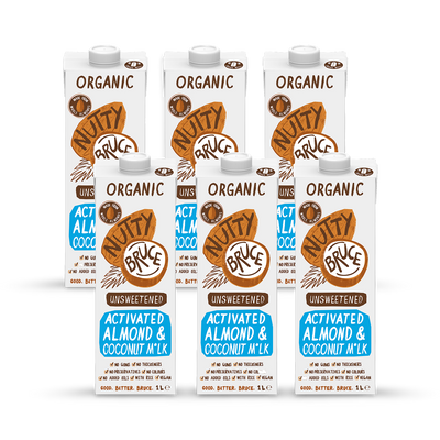 Nutty Bruce Activated Almond & Coconut Milk Multipack 6 x 1L