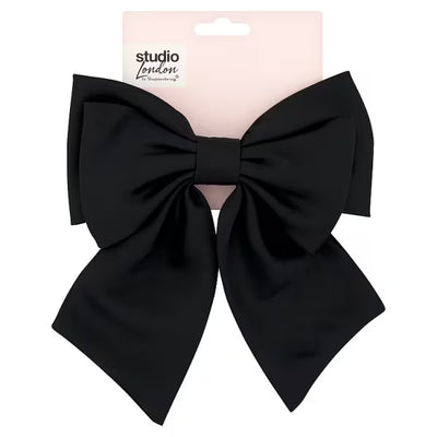 Studio London Bow Hair Clip Black Hair Accessory