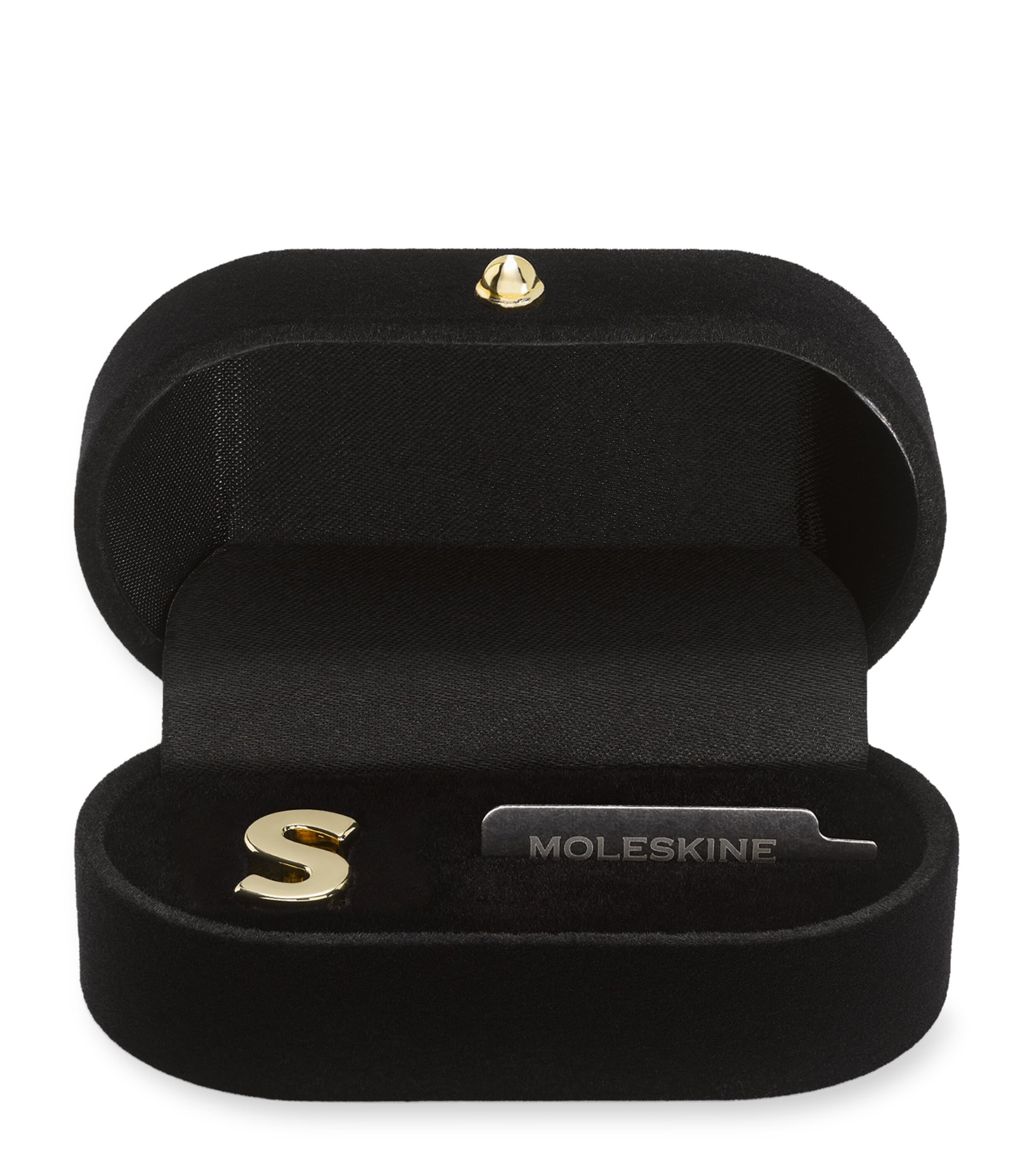 Moleskine gold-plated S notebook charm, imported from the UK