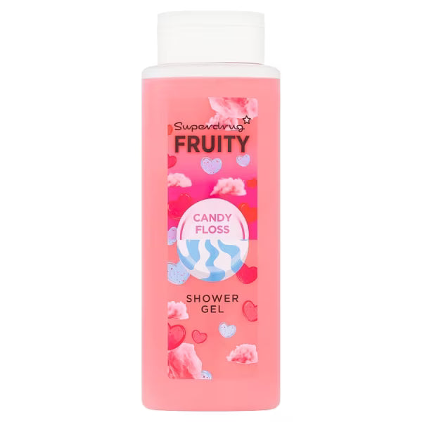 Superdrug Candyfloss shower gel Fruity 500ml (British brand)
