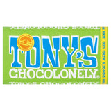 Tony's Chocolonely Dark Chocolate Almond Sea Salt 51% 180g Block chocolate bars Sainsburys   