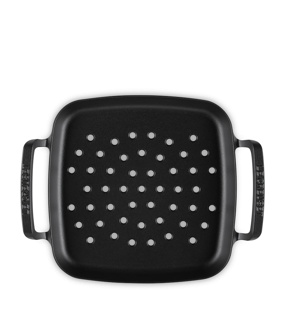 Le Creuset cast iron square grilling basket 30cm, UK version