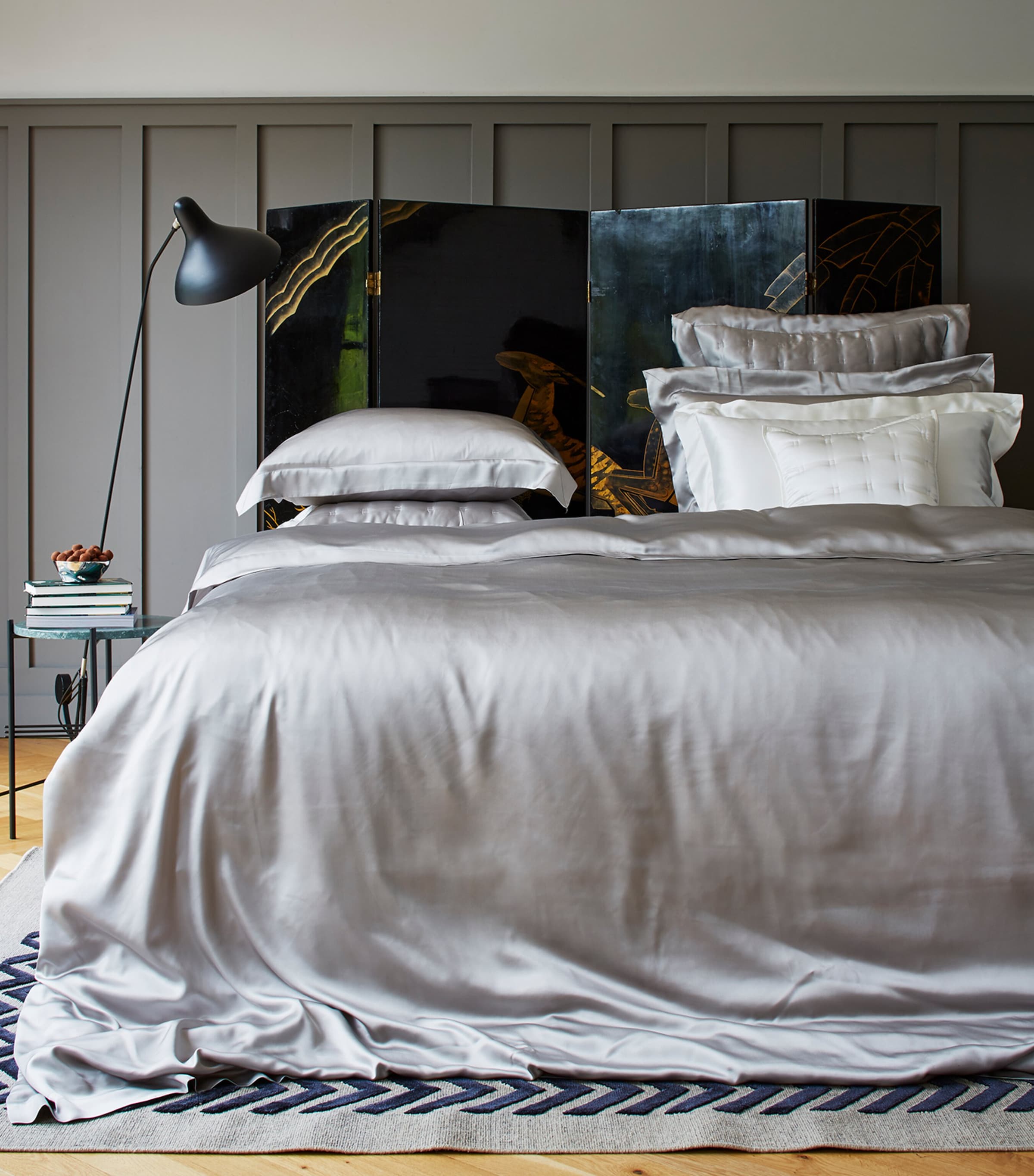 Gingerlily Silk Double Duvet Cover 200cm x 200cm, UK version